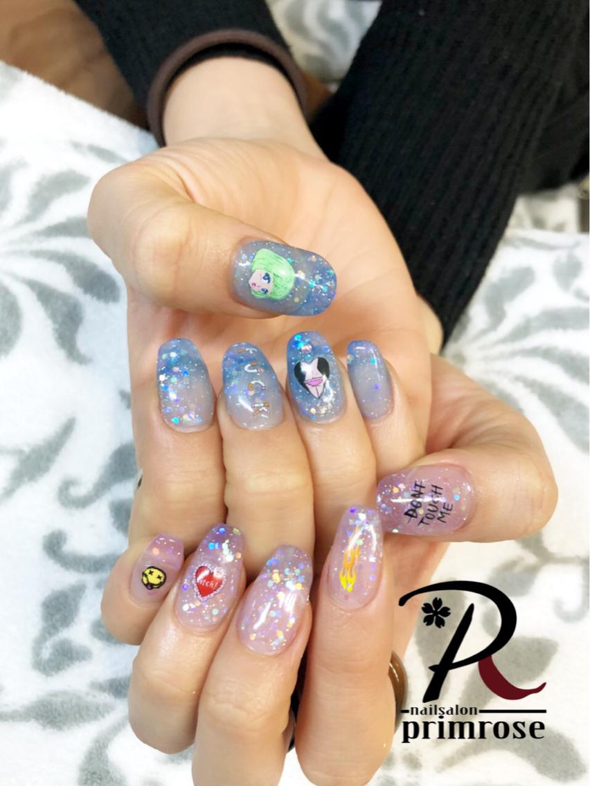 スカルプラメグラ シールorストーン10個まで 6 100 Nail Salon Prime