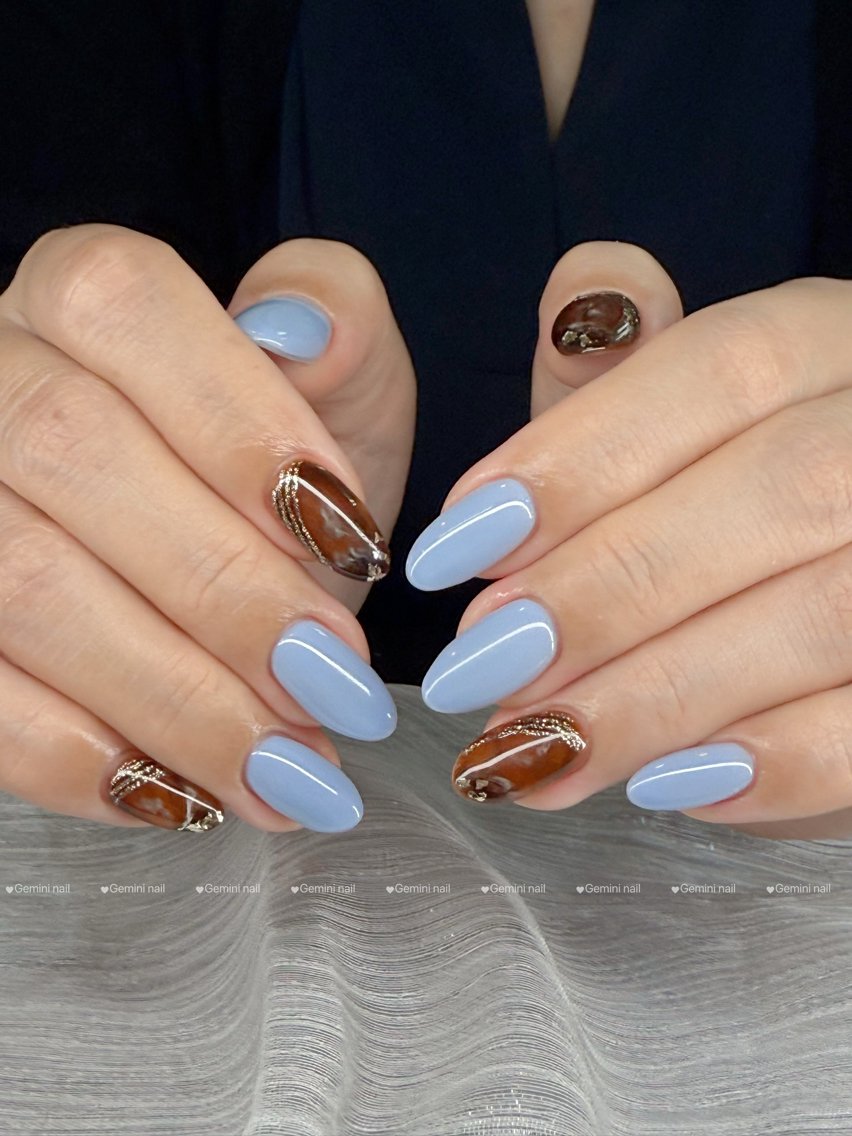 ネイル用のモデル ネイルデザイン・アートカタログ「#ワンカラー #ニュアンス4本