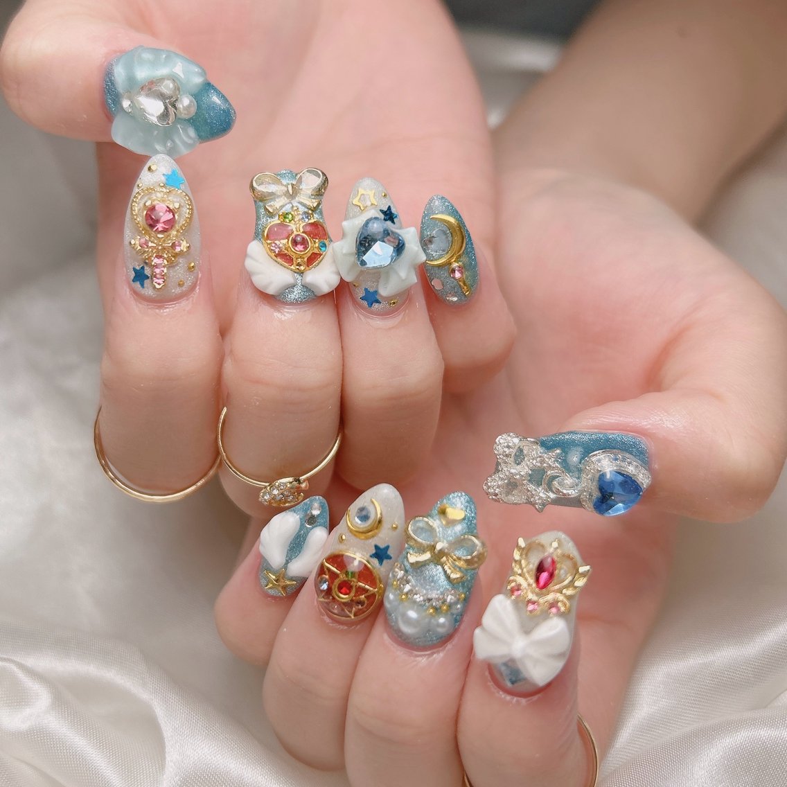 セーラームーンネイル｜junna 名古屋ネイリストのネイルデザイン