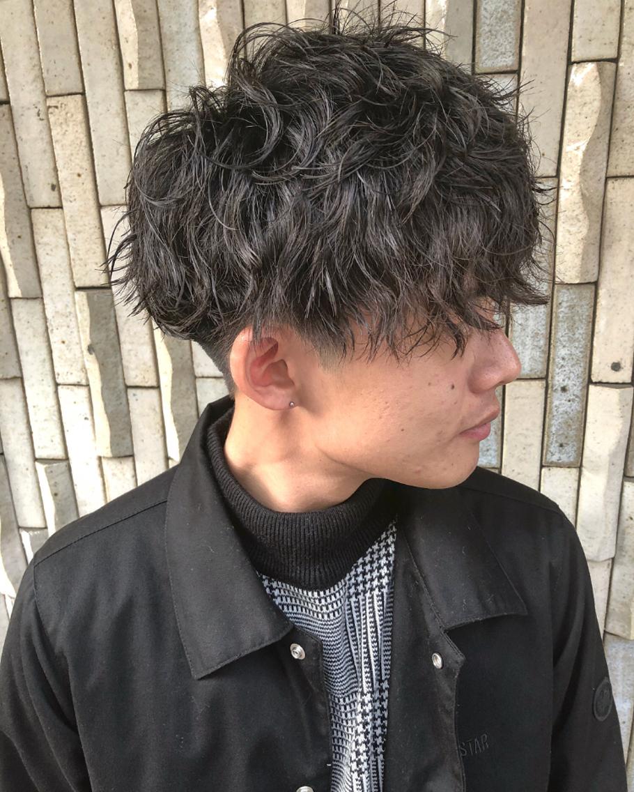 ヘアカタ メンズ パーマ