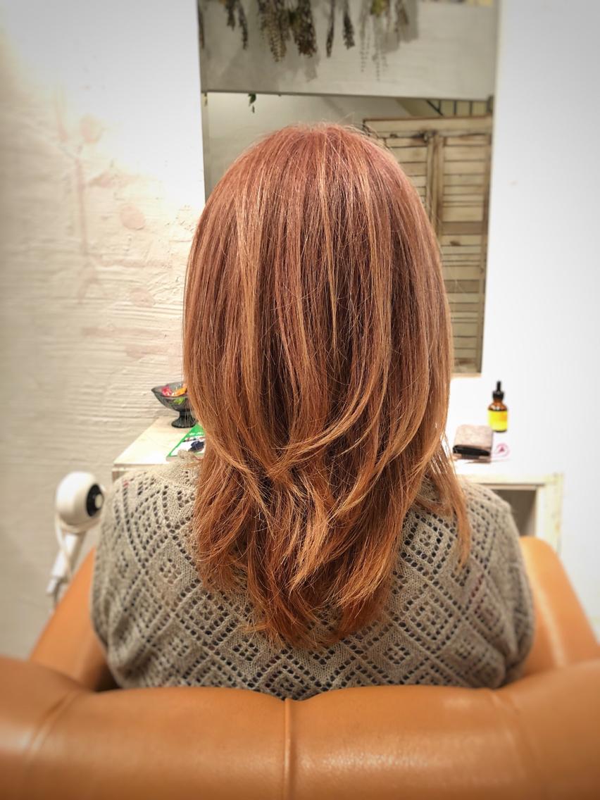 サーモンピンク Hair Salon M 新宿所属 井上真のヘアカタログ