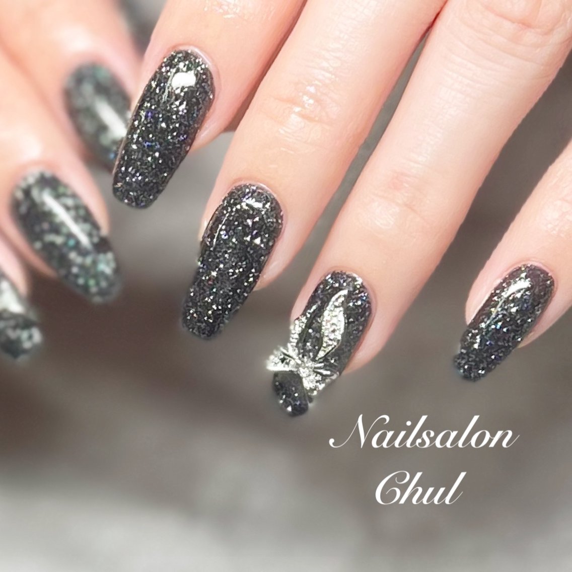 ネイルパーツ☆ ChoRo様 ネイルパーツ ネイルチップ クロム 地雷十字架 シルバー 3種