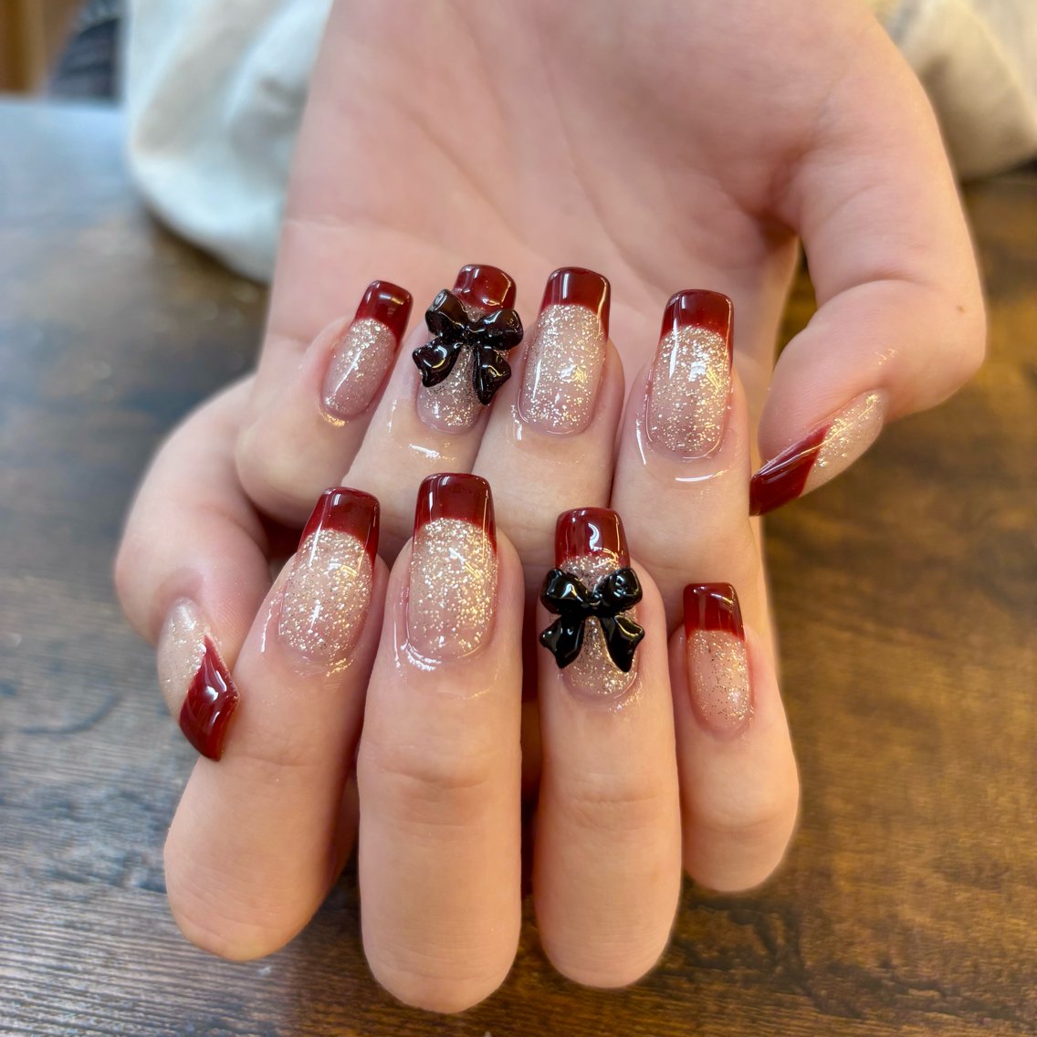 ネイルデザイン・アートカタログ「リボンパーツ別途 #nail#リボン