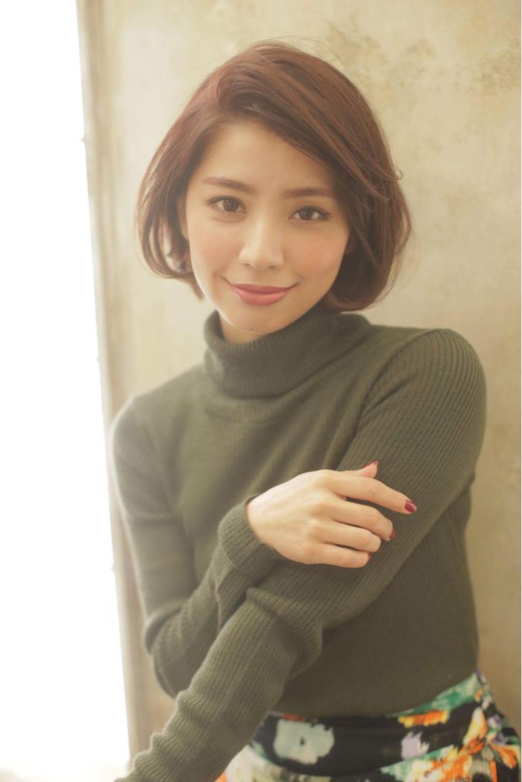 大人かわいいボブ大人ボブショートが得意小顔に見せる前下がりや