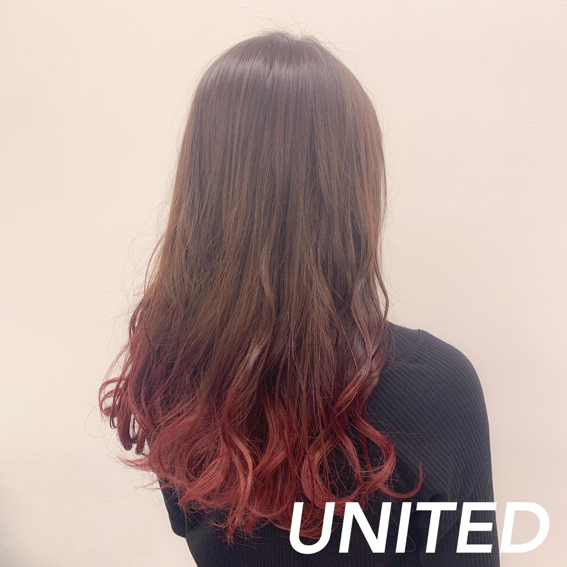 グラデーション ピンク 6トーンブラウン United所属 United