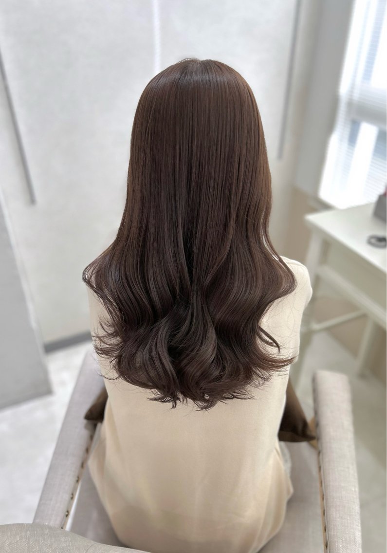 チョコレートブラウン ＊ベースの暗い方はダブルケアカラー ＊明るい方