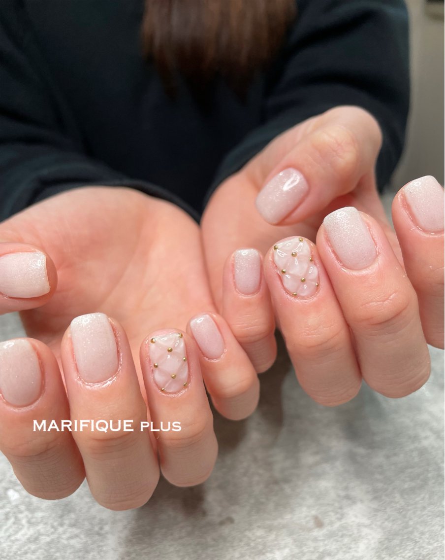 マグネットネイル#グラデーションネイル #ブルーネイル#ワンホンネイル