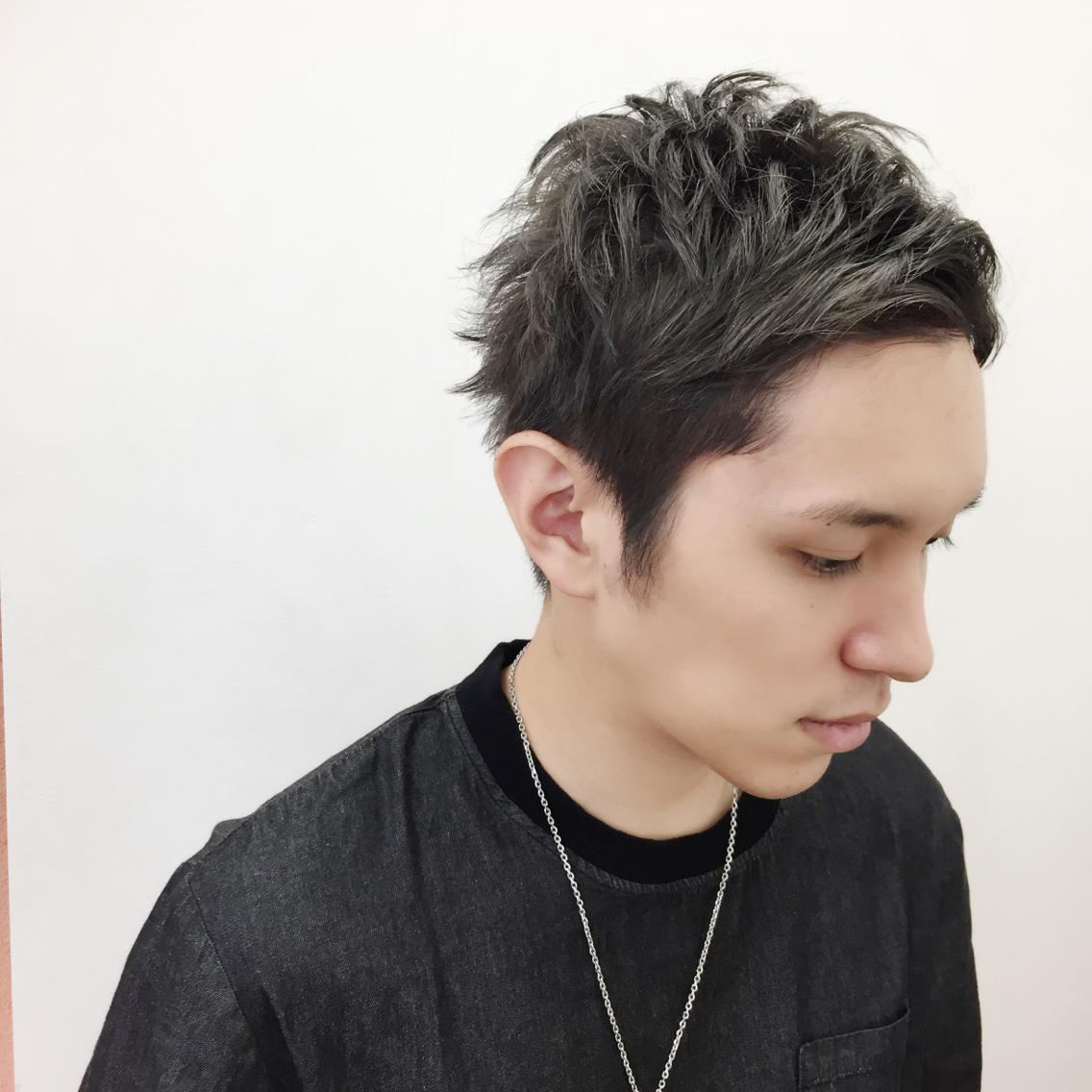 現代の髪型 75 グレー カラー メンズ