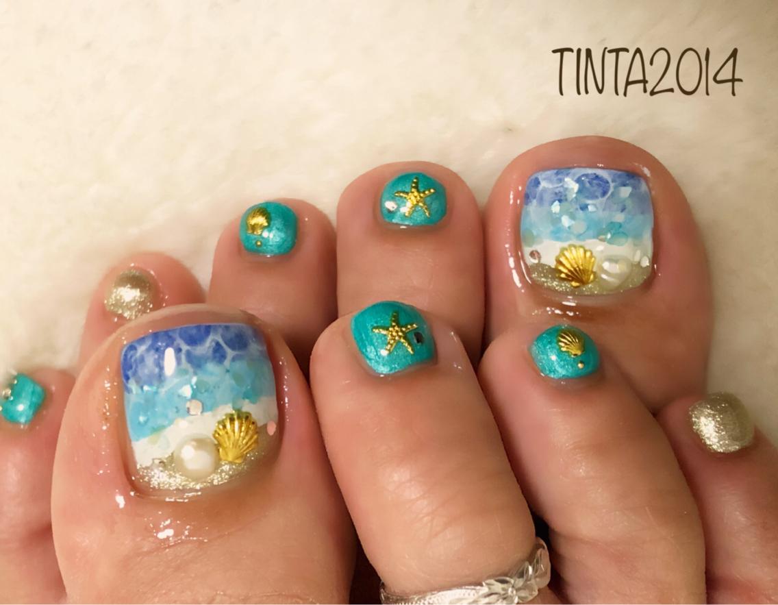 海ネイル ネイルサロン ティンタ所属 馬場典子のネイルデザイン