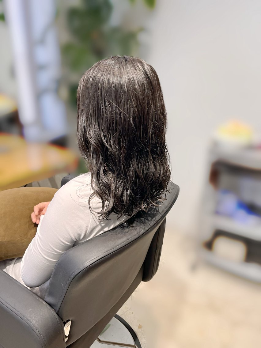 デジタルパーマ完品中古アウトレット美容室最終値下げ 20代30代40代大人可愛いデジタルパーマナチュラルくせ毛風ロング