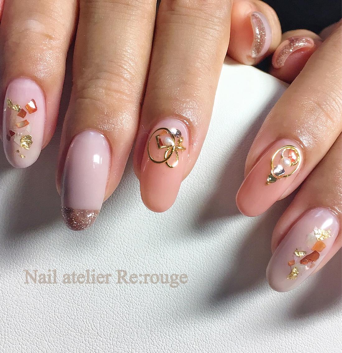 グレージュ ナチュラルスキンカラー Nail Salon Ivy所属 Nailistyui