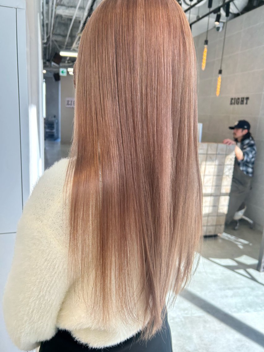 ヘアスタイル・髪型カタログ「ブリーチ2回ミルクティーベージュ