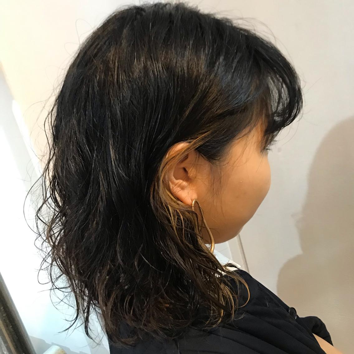 ウエットパーマ】 濡れたままジェルをつけるだけで リッチの強め