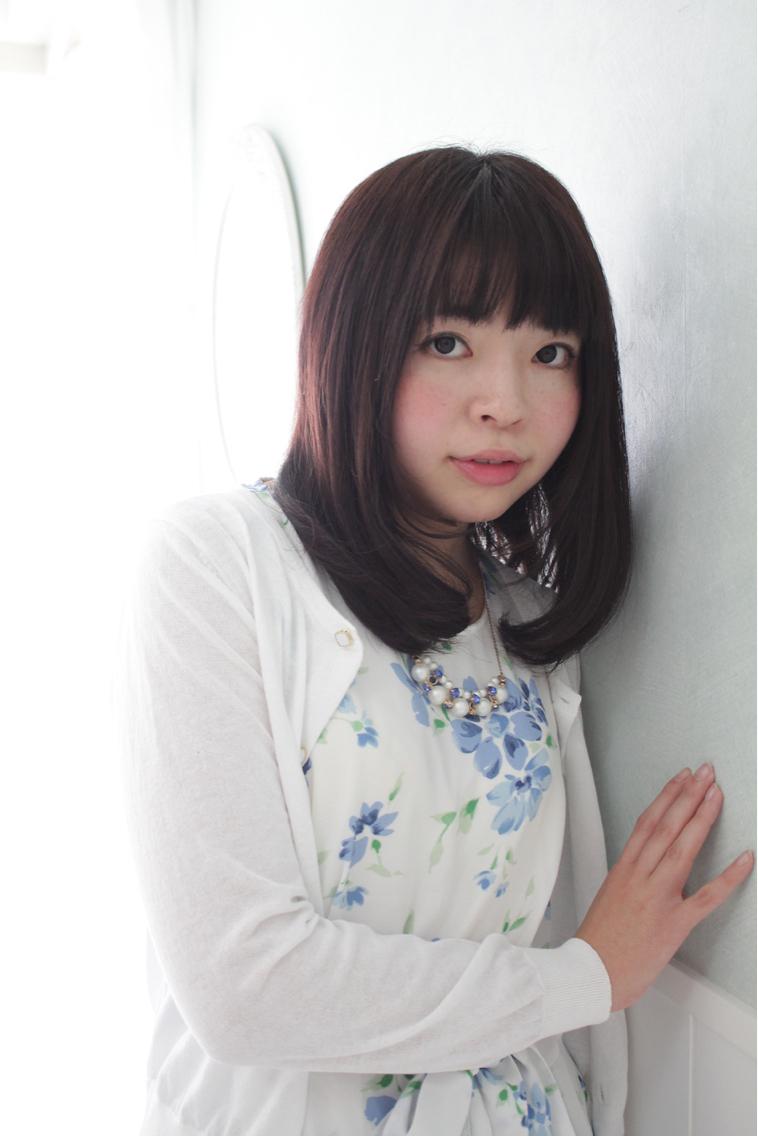 トップ100ぱっつん 前髪 ミディアム 最高のヘアスタイルのアイデア