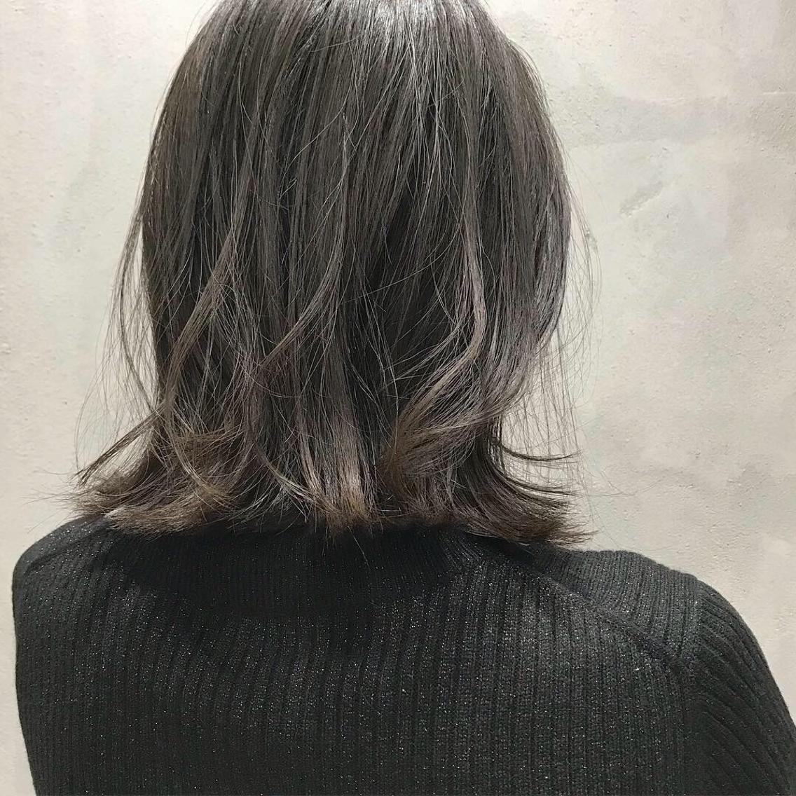 人気のグレージュカラー✨ ブリーチなし8トーンイルミナカラー