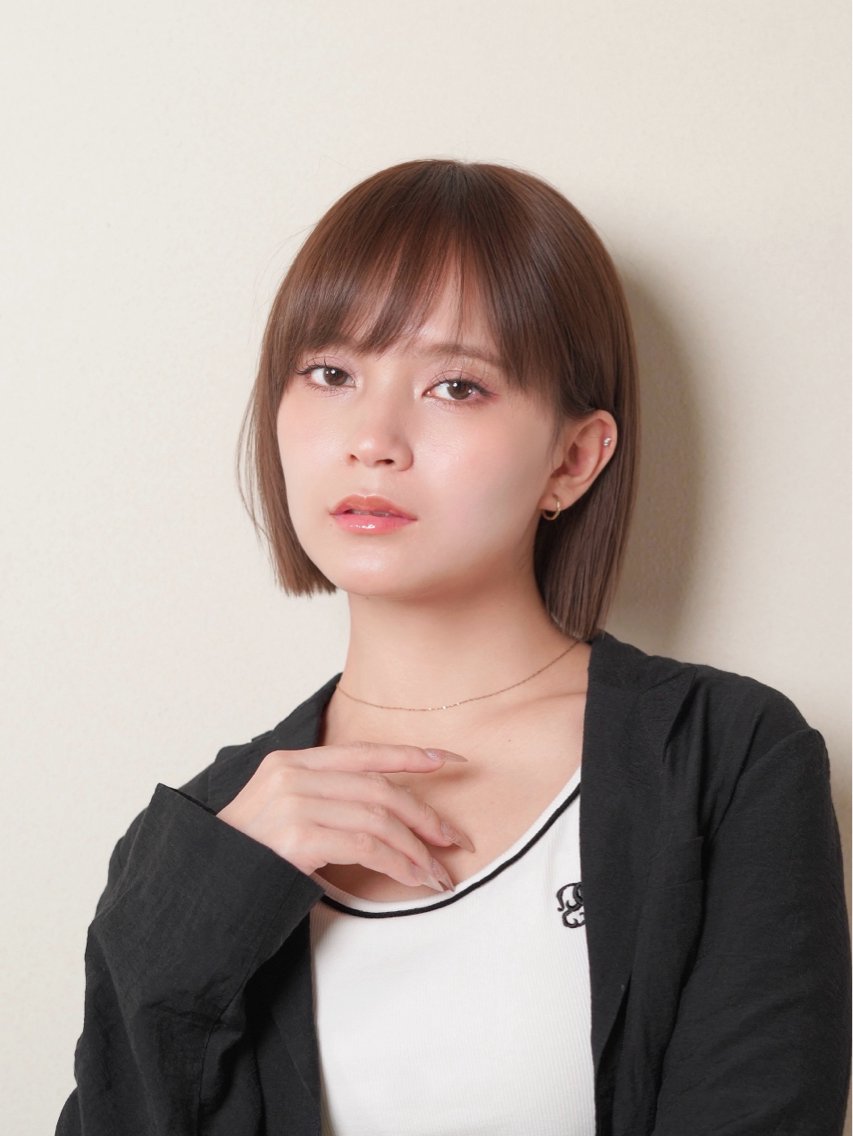 ヘアスタイル・髪型カタログ「あごラインでまとまる、すっきりボブ