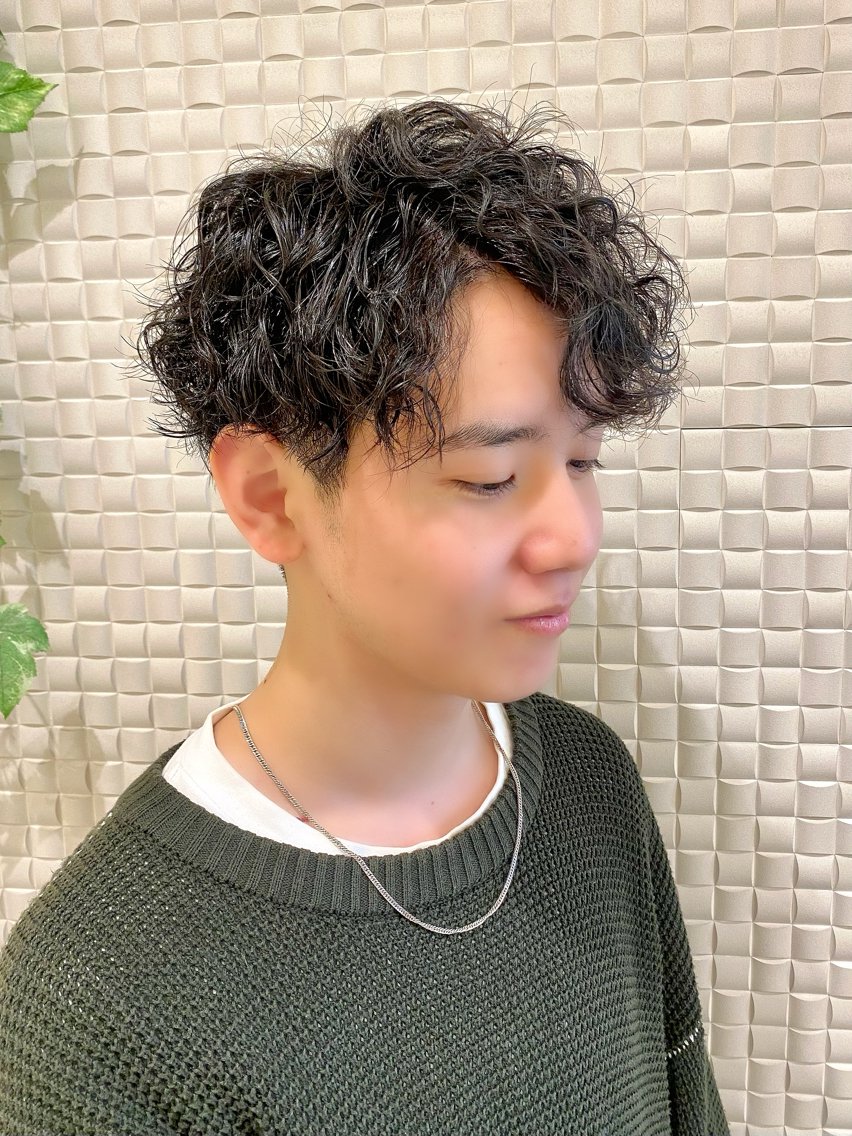 パーマで朝楽ヘアセット！｜新宿メンズパーマ ヨモギダ(Olive's by