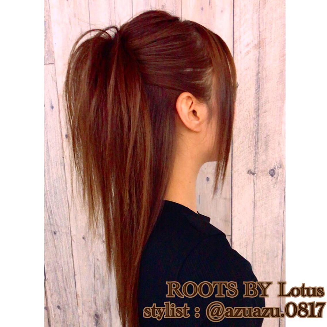 セミロング ヘアアレンジ ストレートでもヘアアレンジ出来ます!! 他の人
