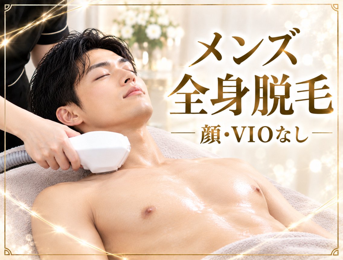 エステ・リラクフォトカタログ「【メンズ全身脱毛顔・VIOなし】 全身