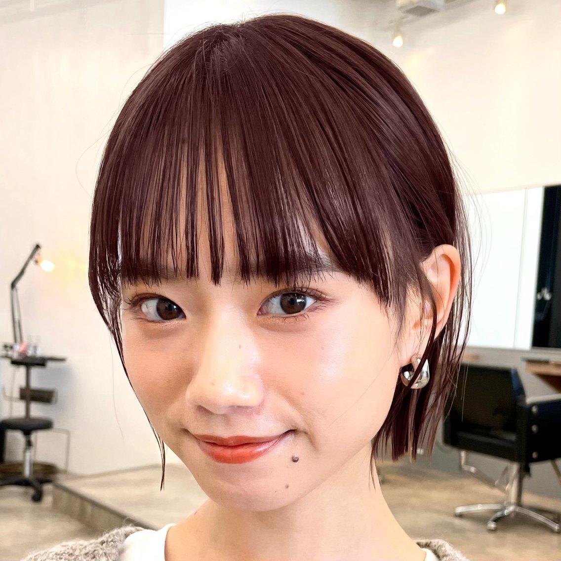 ヘアスタイル・髪型カタログ「ブリーチなしラベンダーブラウン」by暖色