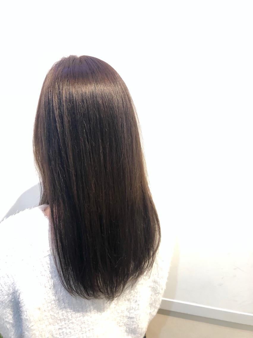 8トーンに抑えたラベンダーアッシュ👾💜 ブリーチなしでも透明感出やすいです🙆🏼♀️