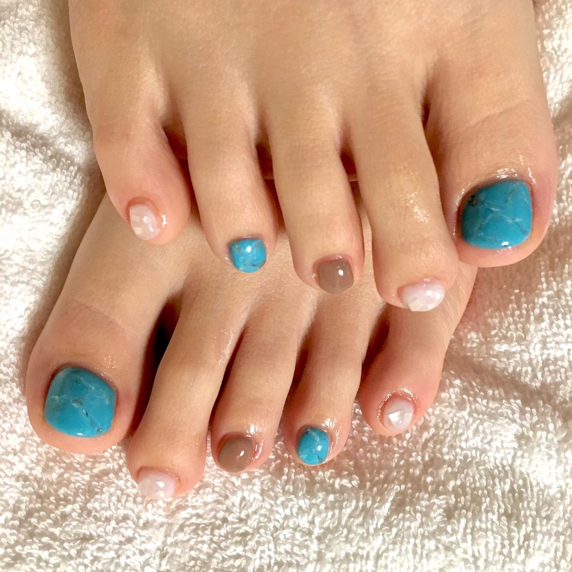 フットネイルsweet Nail所属生一真帆のネイルデザインミニモ
