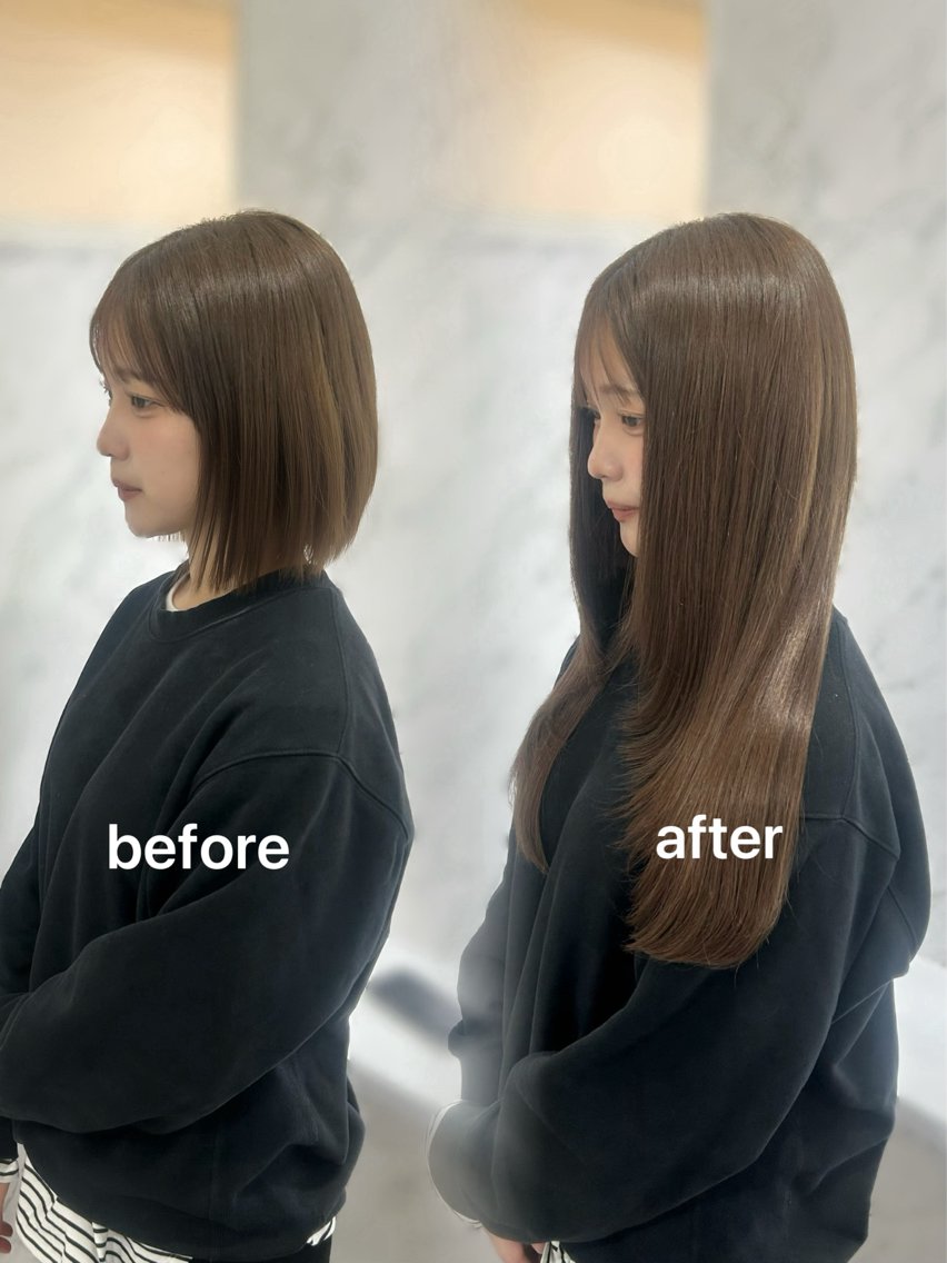 ヘアスタイル・髪型カタログ「シールエクステ100枚ボブでラインが