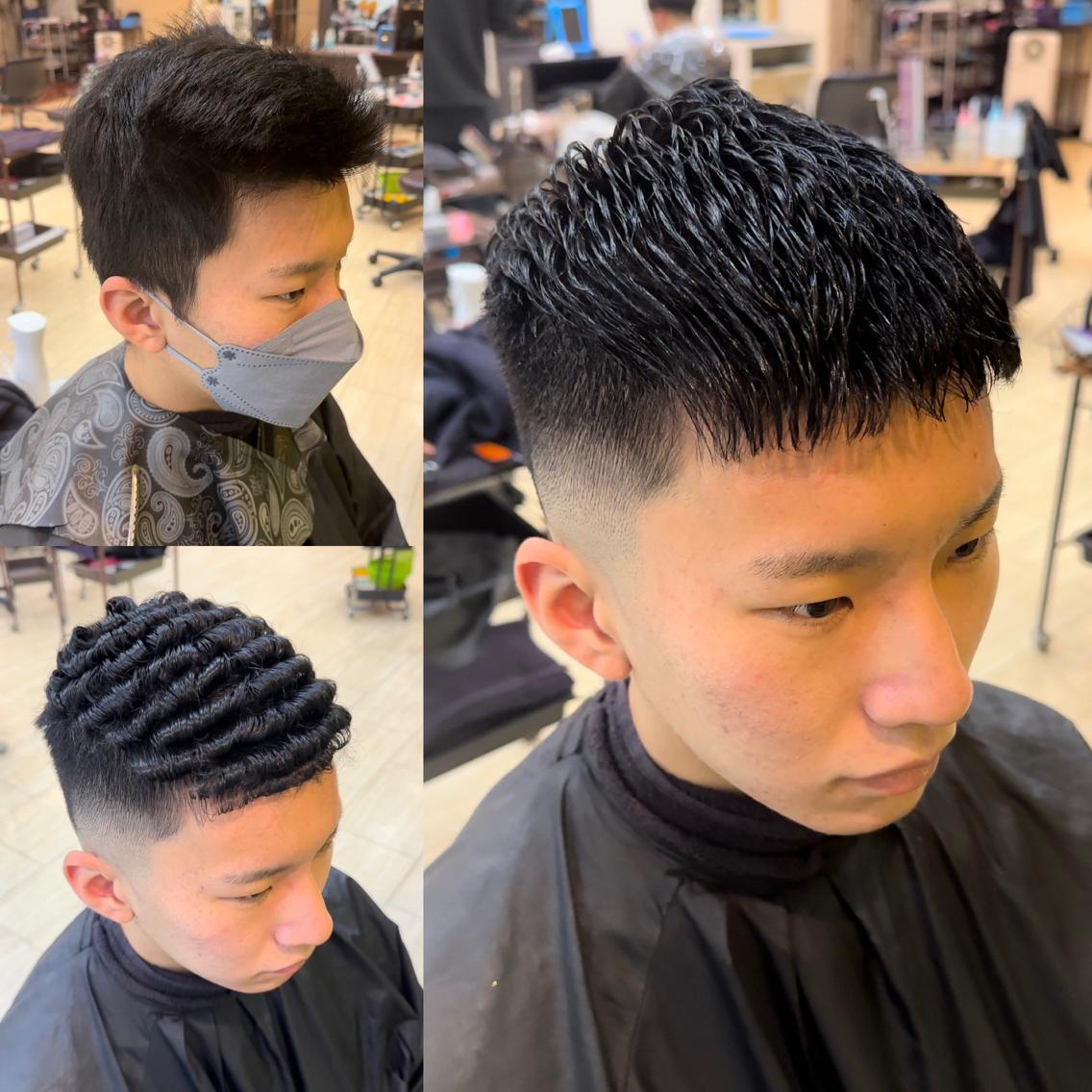 アイロン パーマ 理容師、美容師× ２本 方波見大雅 | . 短く、コンパクトにおさめる！ アイロンパーマで
