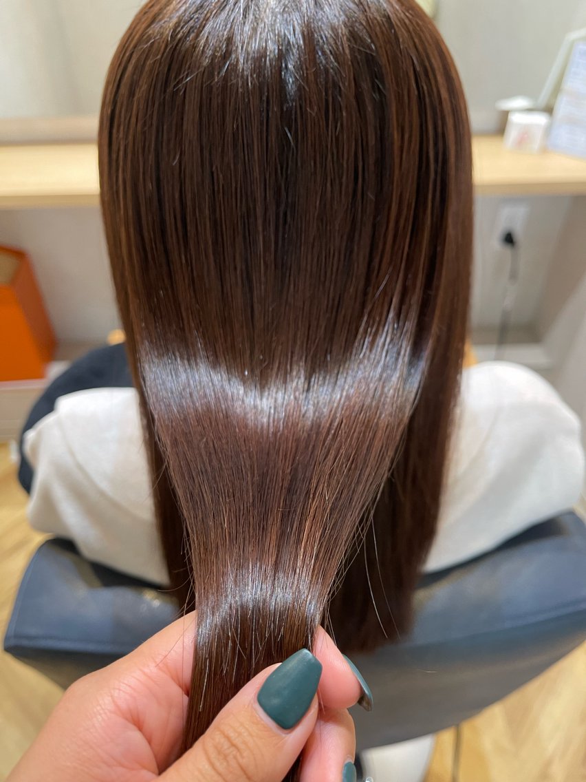 酸性ストレートパーマ 酸性ストレートパーマ・ミディアムヘア - HAIR&MAKE STUDIO