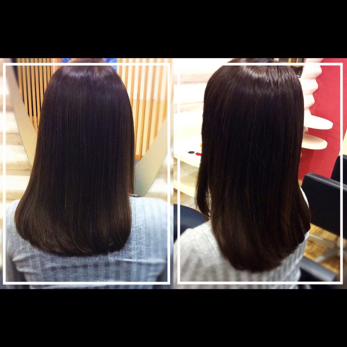 髪型 ロング 揃える