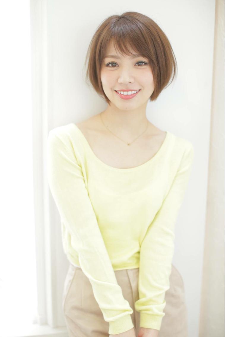 大人かわいいボブ大人ボブショートが得意小顔に見せる前下がりや