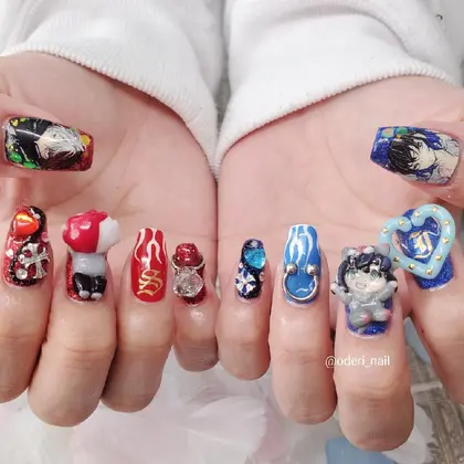痛ネイル キャラネイル 3dネイル ネイル キャラパーツ Nail Nailart ネイルサロン オー所属 ネイリスト ゆみのネイル デザイン ミニモ