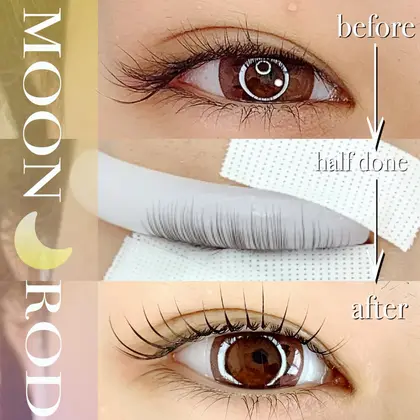 カール系ならムーンロッドがダントツかわいい丸み 人気です Chill Private A N 南与野所属 A N チル プライベートのマツエク デザイン ミニモ