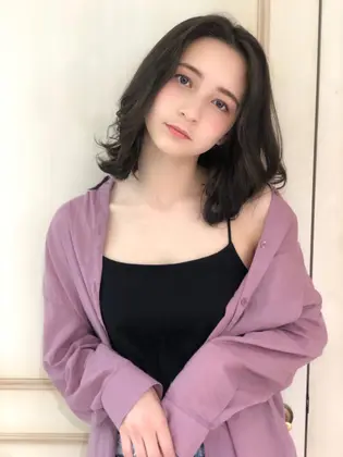 男性にモテるモテカワ女子に 大人の色気女子のための鎖骨ボブ Forte 表参道所属 内田 由美のヘアカタログ ミニモ