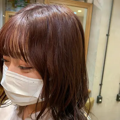 ピンクブラウン Beautrium南青山所属 白髪染め 中浜 稜のヘアカタログ ミニモ