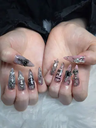 ヨーヨーネイル】2026年冬人気のヨーヨーネイルのネイルデザイン