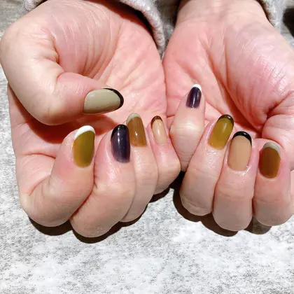 こっくりフレンチ Nailsbymika 蕨ネイル 蕨ネイルサロン 蕨グラム 川口ネイル 川口 Nails By Mika所属 Nails By Mikaのネイルデザイン ミニモ