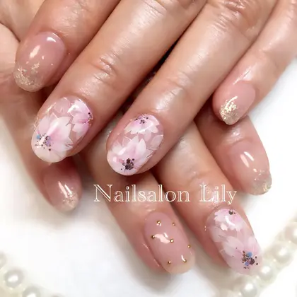桜ネイル 21年夏人気の桜ネイルのネイルデザイン ネイルアートカタログ 18ページ目 ミニモ