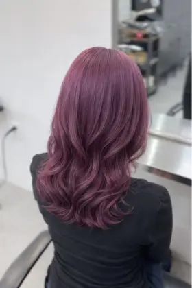 ピンクパープル】2026年夏人気のピンクパープルのヘアカラー・髪型