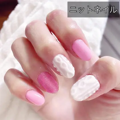 ニットネイル 21年夏人気のネイルデザイン ネイルアートカタログ ミニモ