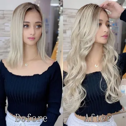 誰よりも輝くプラチナブロンドに視線集中 大人らしさとギャルっぽさのミックスで写真映え間違いなし あるじゃんすー小倉店所属 あるじゃんすー 小倉店のヘアカタログ ミニモ