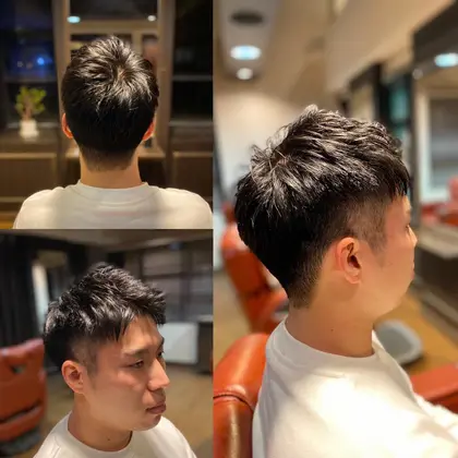 サイドとバックを4ミリのバリカンで刈り上げた ソフトモヒカン Dispatch Hair所属 難波 一樹のヘアカタログ ミニモ