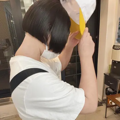 中学生のお客様 スポーツやってる方は短めのボブがおすすめ キャップかぶってるのも可愛いです Pledica所属 サトウ リョウのヘア カタログ ミニモ