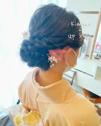 着物ヘア 21年夏人気の着物ヘアアレンジ 髪型カタログ ミニモ