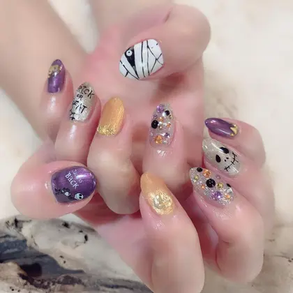 パチンコスロット ジャグラーネイル 4nail所属 Yas 青柳 安代のネイルデザイン ミニモ