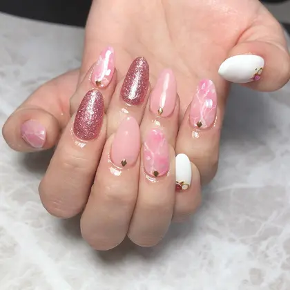 自爪 ジェルネイルやり放題 5000円 M Nails所属 ないとう まなみのネイルデザイン ミニモ