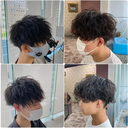 前髪の上げるか下げるかでon Offの切り替え可能 大人向けスパイラルパーマ 美容室orb L オーブエル 所属 松井 克也のヘアカタログ ミニモ