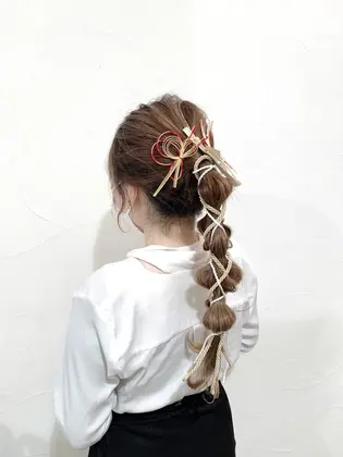 あみおろし ポニーテール 卒業式 卒業式ヘア 袴着付け 袴ヘア 袴ヘアアレンジ ヘア ネオリーブアオバ コロナ対策実施 所属 暗髪でも透明感カラー Erikoのヘアカタログ ミニモ