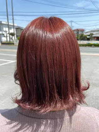 外ハネ ブルー Ark Hair Dai所属 岡本 あさひのヘアカタログ ミニモ