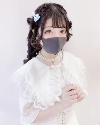 Ribbon Half Twin とっても可愛いアレンジ ライブ参戦や コンサート その他イベント Nyny河原町opa店所属 津崎 鈴華のヘア カタログ ミニモ